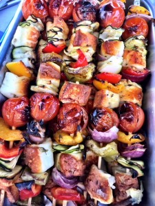 North West - veggie skewers